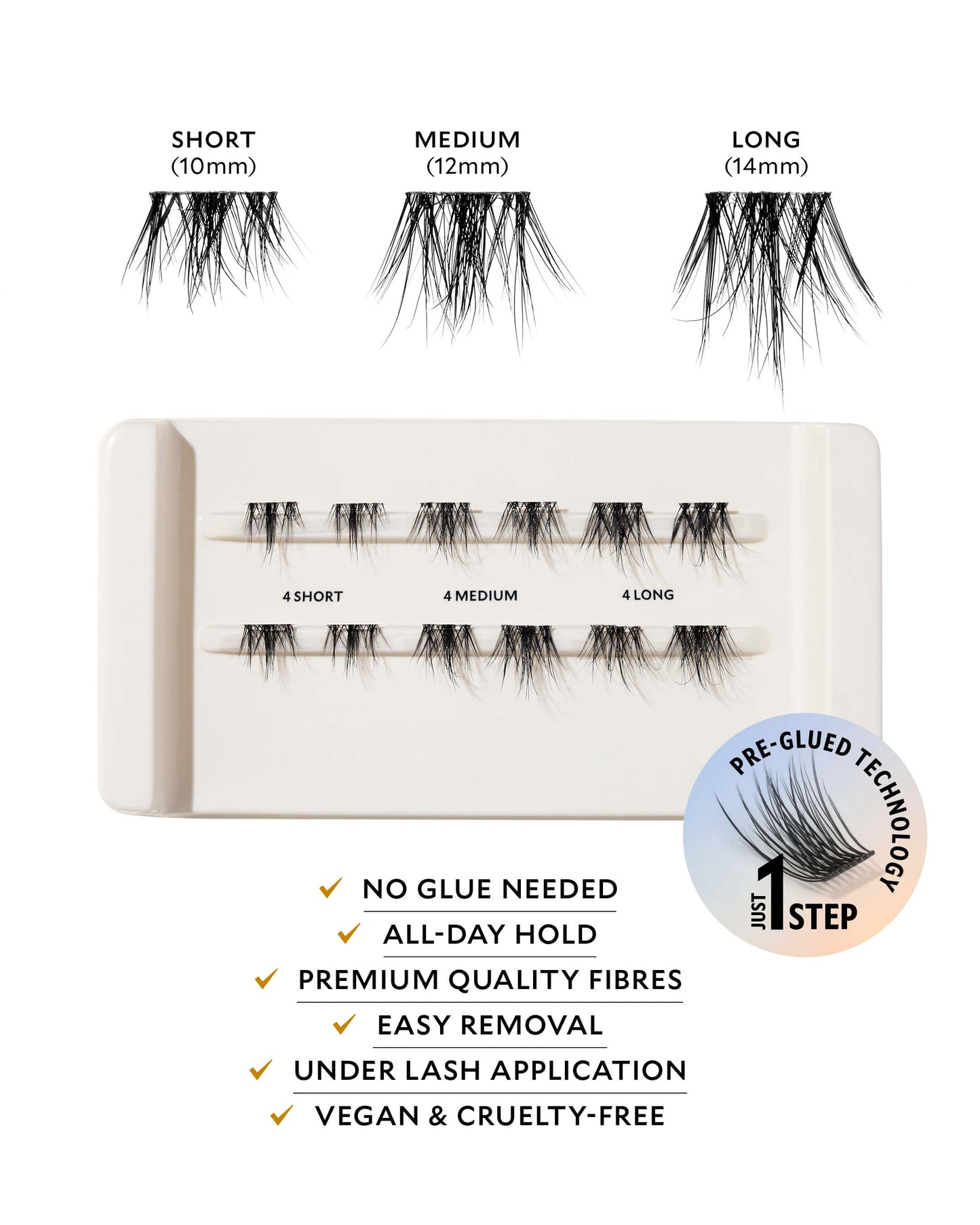 Spiky Chic Velour-Xtensions™ Self-Stick Lash Clusters