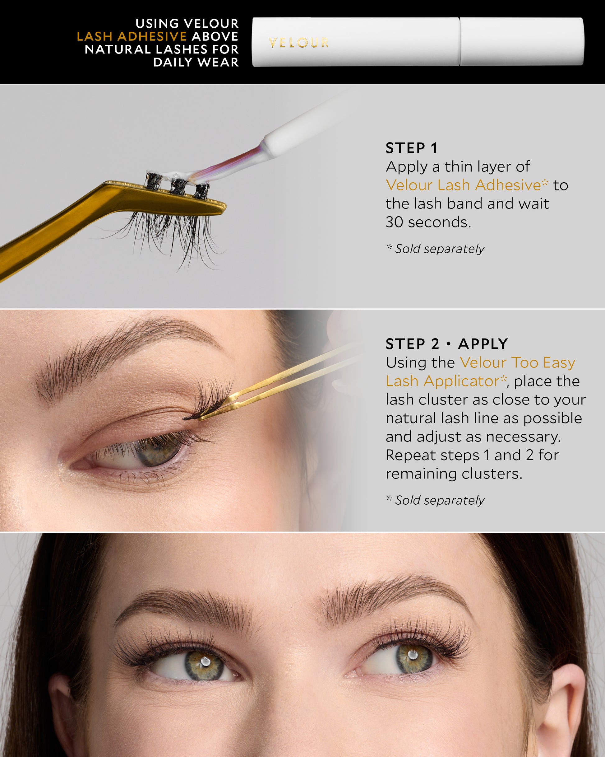 Velour Extensions Lash Adhesive How To Apply